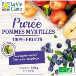 PUREE POMMES MYRTILLES X4