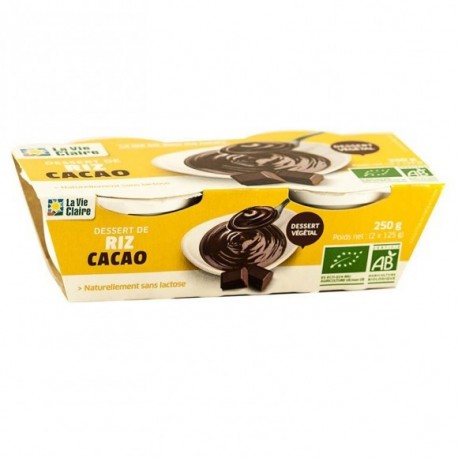DESSERT DE RIZ CACAO X2