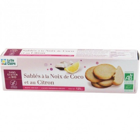 SABLES COCO CITRON SANS GLUTEN