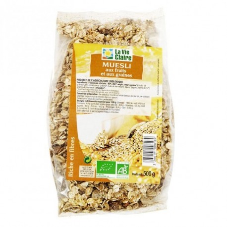 MUESLI FRUITS ET GRAINES 500G