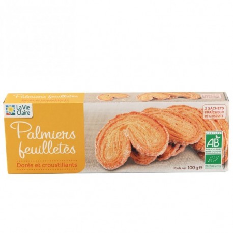 BISCUITS PALMIERS FEUILLE 100G