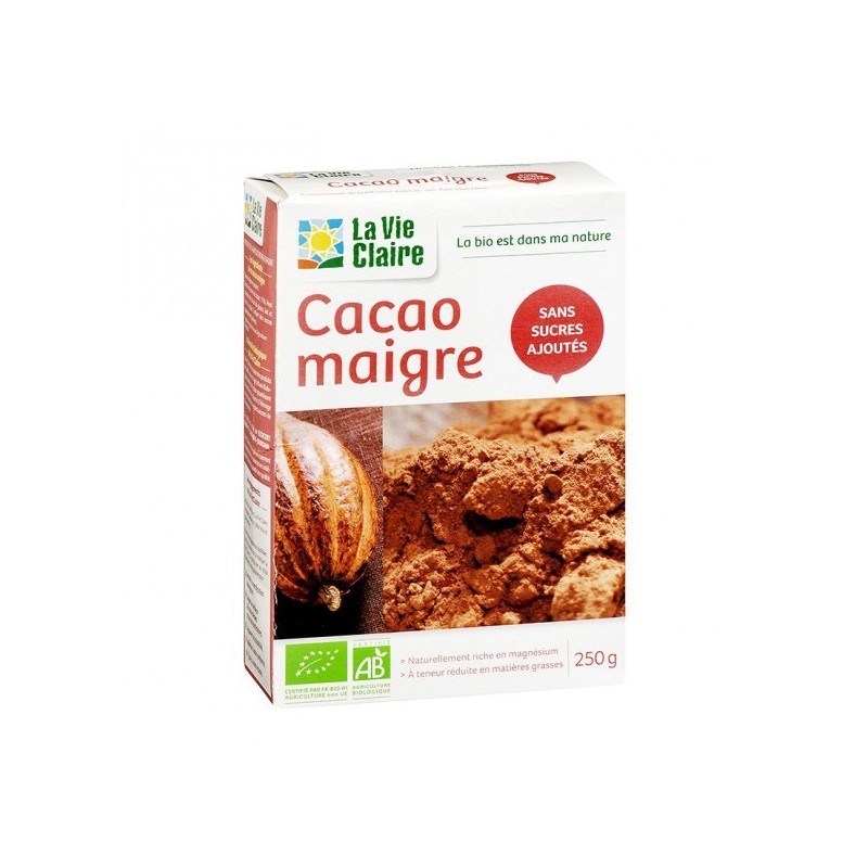 Cacao BIO (en poudre, sans sucres ajoutés) - riche en magnésium