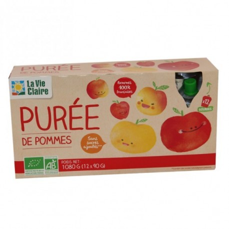 PUREE POMME GOURDE X12