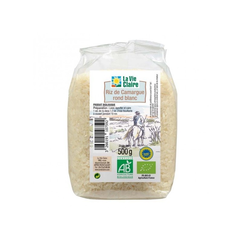 Riz rond blanc de Camargue Bio