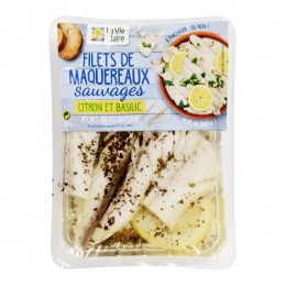 FILETS DE MAQUEREAUX SAUVAGES CITRON ET BASILIC