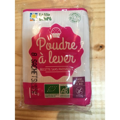 POUDRE A LEVER S/GLUTEN 8X10 G