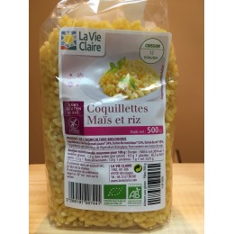 COQUILLETTES MAIS RIZ S/GLU