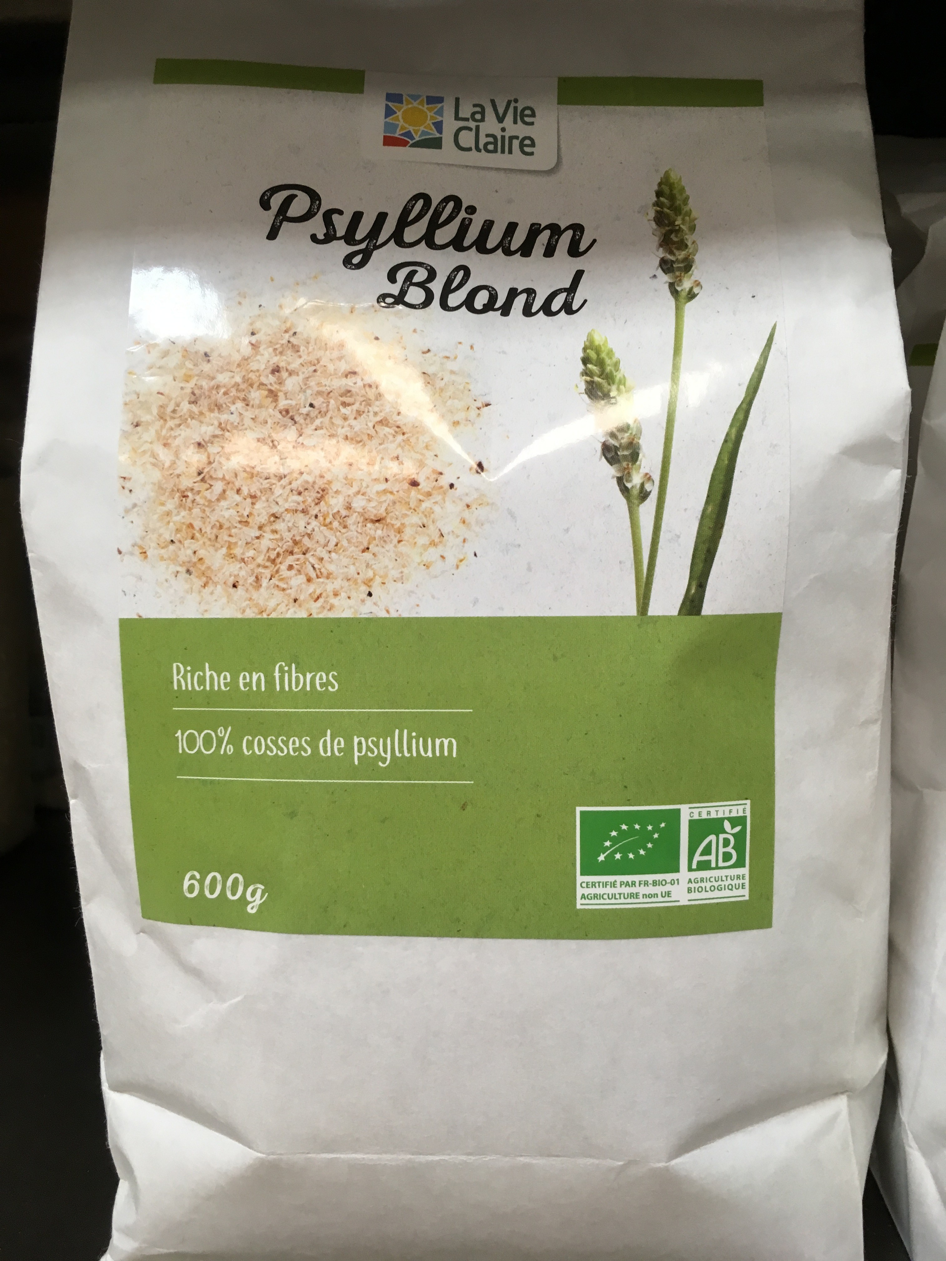 Psyllium blond bio - Plante bio riche en fibres