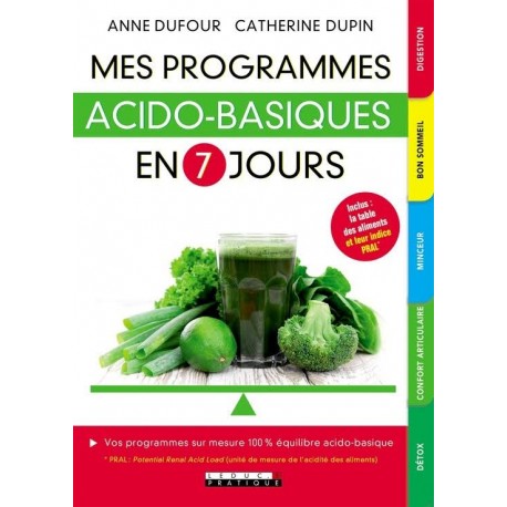 MES PROGRAMMES ACIDO BASIQUES EN 7 JOURS