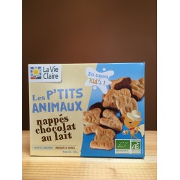 BISCUITS ANIMAUX NAPPÉS AU CHOCOLAT AU LAIT