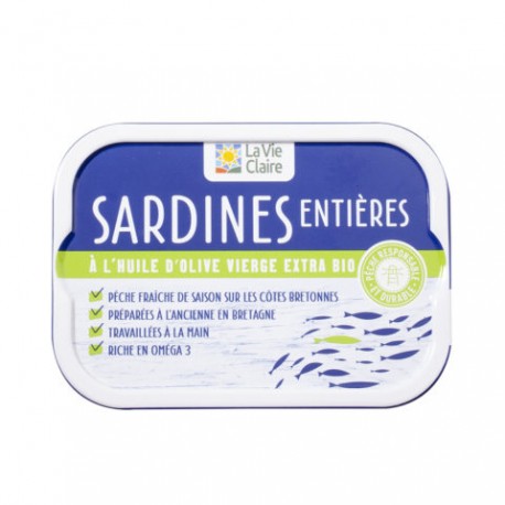 SARDINES ENTIERES H.OLIVE 115G
