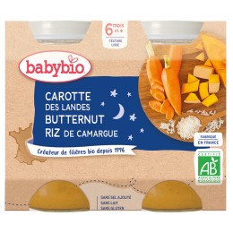 POT NUIT CAROTTE COURGE BUTTERNUT RIZ 2X200G