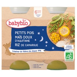 POT NUIT PETITS POIS MAIS RIZ 2X200G