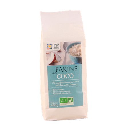 FARINE DE COCO 400 G - DRIVE : La Vie Claire Saintes