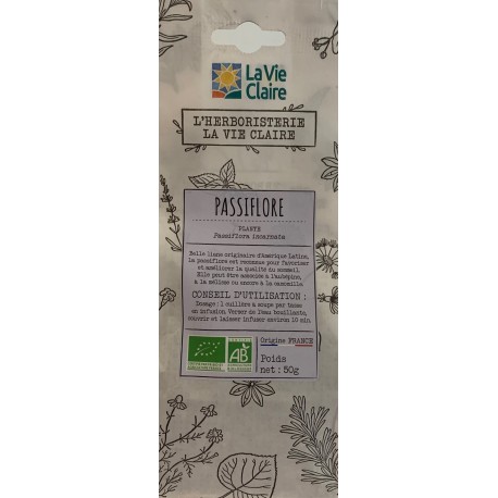 Tisane bio passiflore- herboristerie - agriculture France