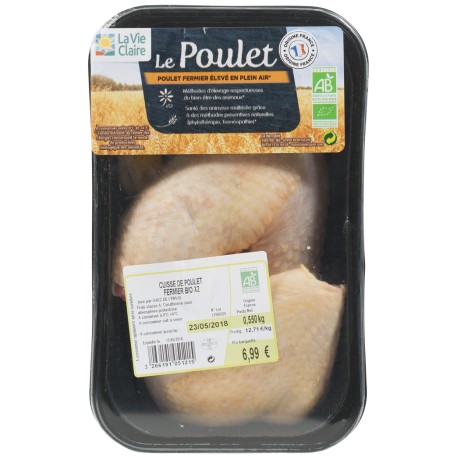 CUISSE DE POULET X2 550G