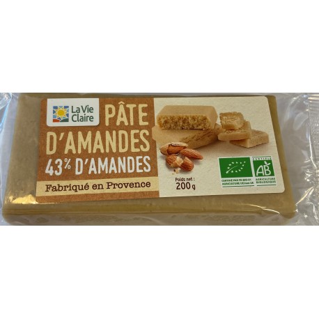 PUREE AMANDE BLANCHE 300 G - DRIVE : La Vie Claire Saintes