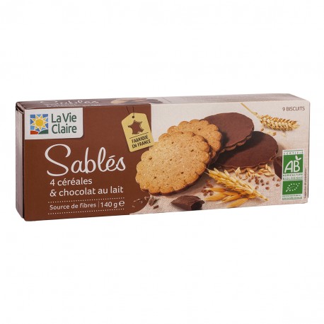 SABLES 4 CEREALES CHOCOLAT AU LAIT