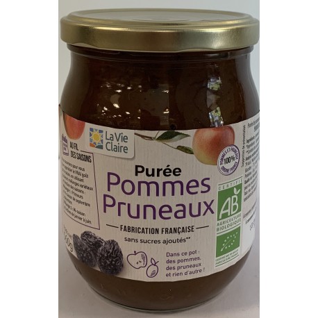 PUREE POMMES PRUNEAUX 560G