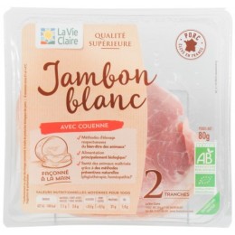 JAMBON BLANC COUENNE 2 TRANCHES 80G