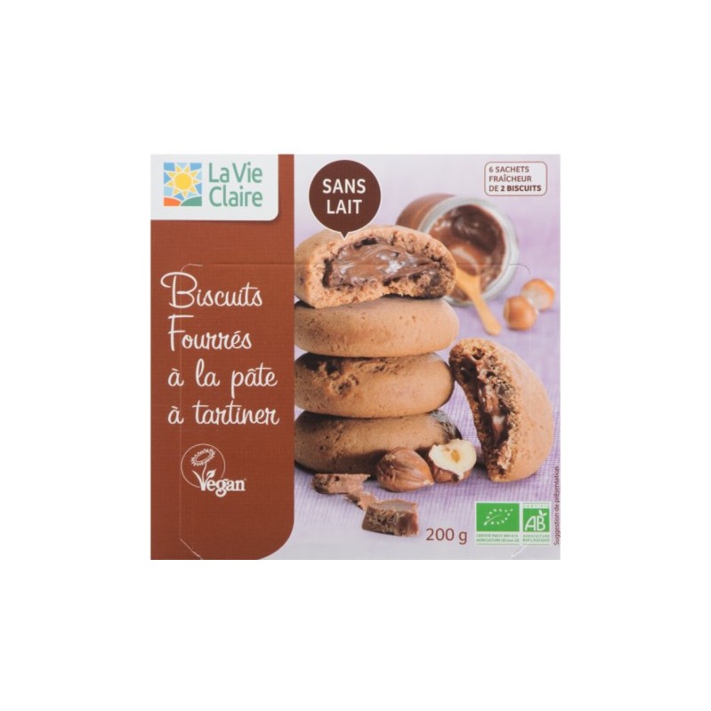 Biscuits fourrés à la pâte à tartiner - La Vie Claire