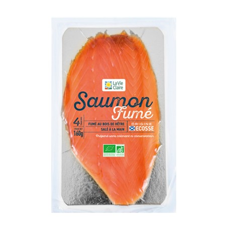 SAUMON FUME BIO ECOSSE 4T 140G