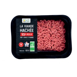 VIANDE HACHEE 100%CHAROL 15%MG