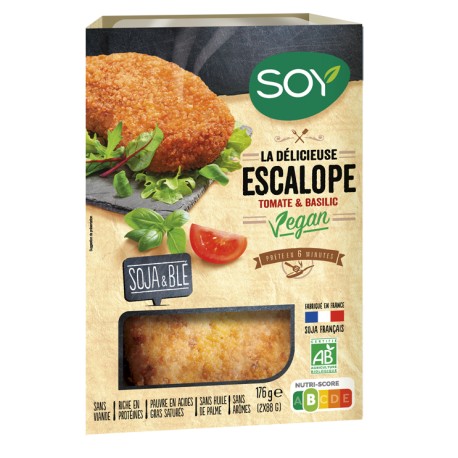ESCALOPE TOMATE BASILIC VEGAN ESCALOPE TOMATE BASILIC VEGAN