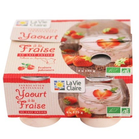 YAOURT BRASSE FRAISE X4