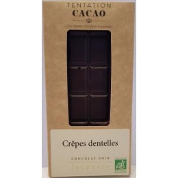 TABLETTE NOIR 70% CRÊPES DENTELLES