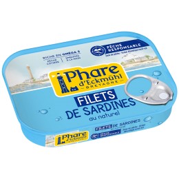 FILETS SARDINES AU NATUREL 70G