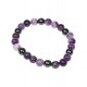 BRACELET AMETHYSTE HEMATITE 8MM