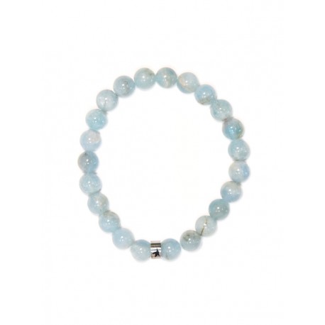 BRACELET AIGUE MARINE 8MM