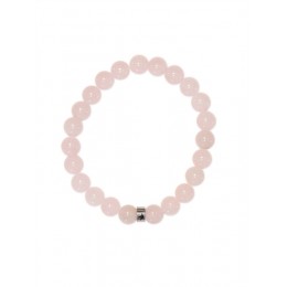 BRACELET QUARTZ ROSE 8MM