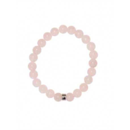 BRACELET QUARTZ ROSE 8MM