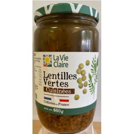 LENTILLES VERTES CUISINEES GM