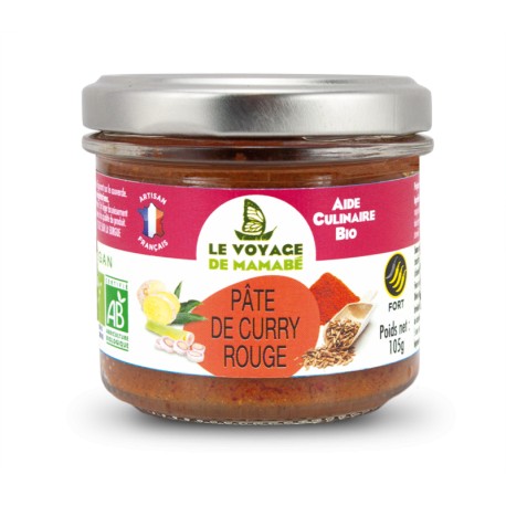 PATE DE CURRY ROUGE MOYEN 100G - DRIVE : La Vie Claire Saintes