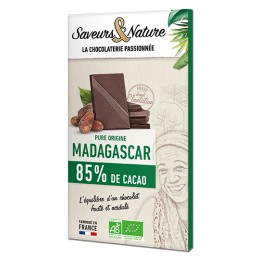 TAB CHOC NOIR 85% MADAGASC 80G