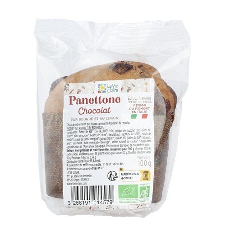 MINI PANETTONE CHOCOLAT 100G