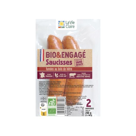 SAUCISSES FUMEES X2 200G
