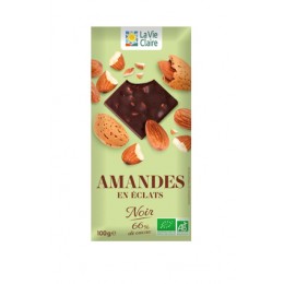 TAB CHOC NOIR 66% AMANDES