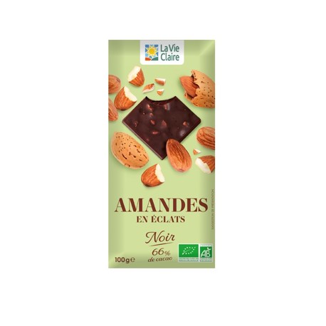 TAB CHOC NOIR 66% AMANDES