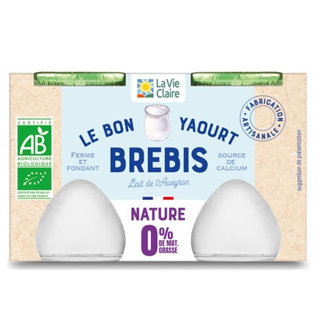 YAOURT DE BREBIS 0% 2X125G