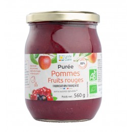 PUREE POMME FRUITS ROUGES 560G