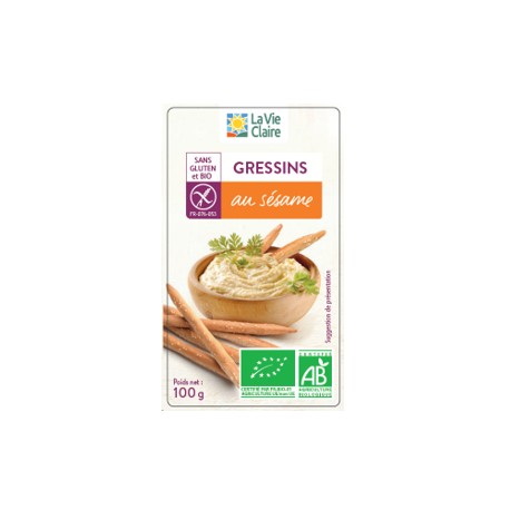 GRESSINS SESAME SS GLUTEN 100G