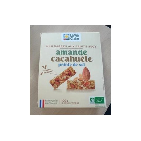 MINI BARRE AMANDE CACAHUETE X5