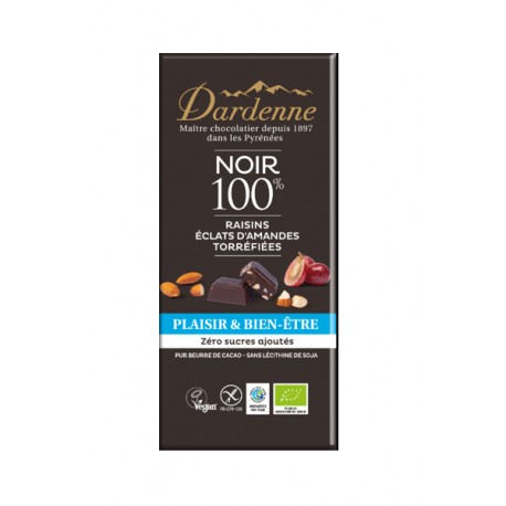 TAB NOIR 100% RAISIN AMAND 90G
