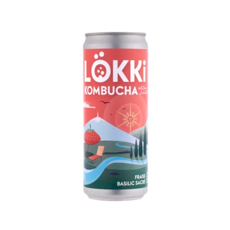 KOMBUCHA FRAISE BASILIC 33CL