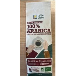 CAFE PUR ARABICA MOULU 250G