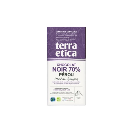 TAB NOIR 70% PEROU 100G TAB NOIR 70% PEROU 100G